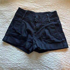 Hudson Jeans Dark Indigo Jean Shorts